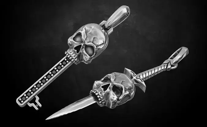 Pendant with a skull for men and women 174