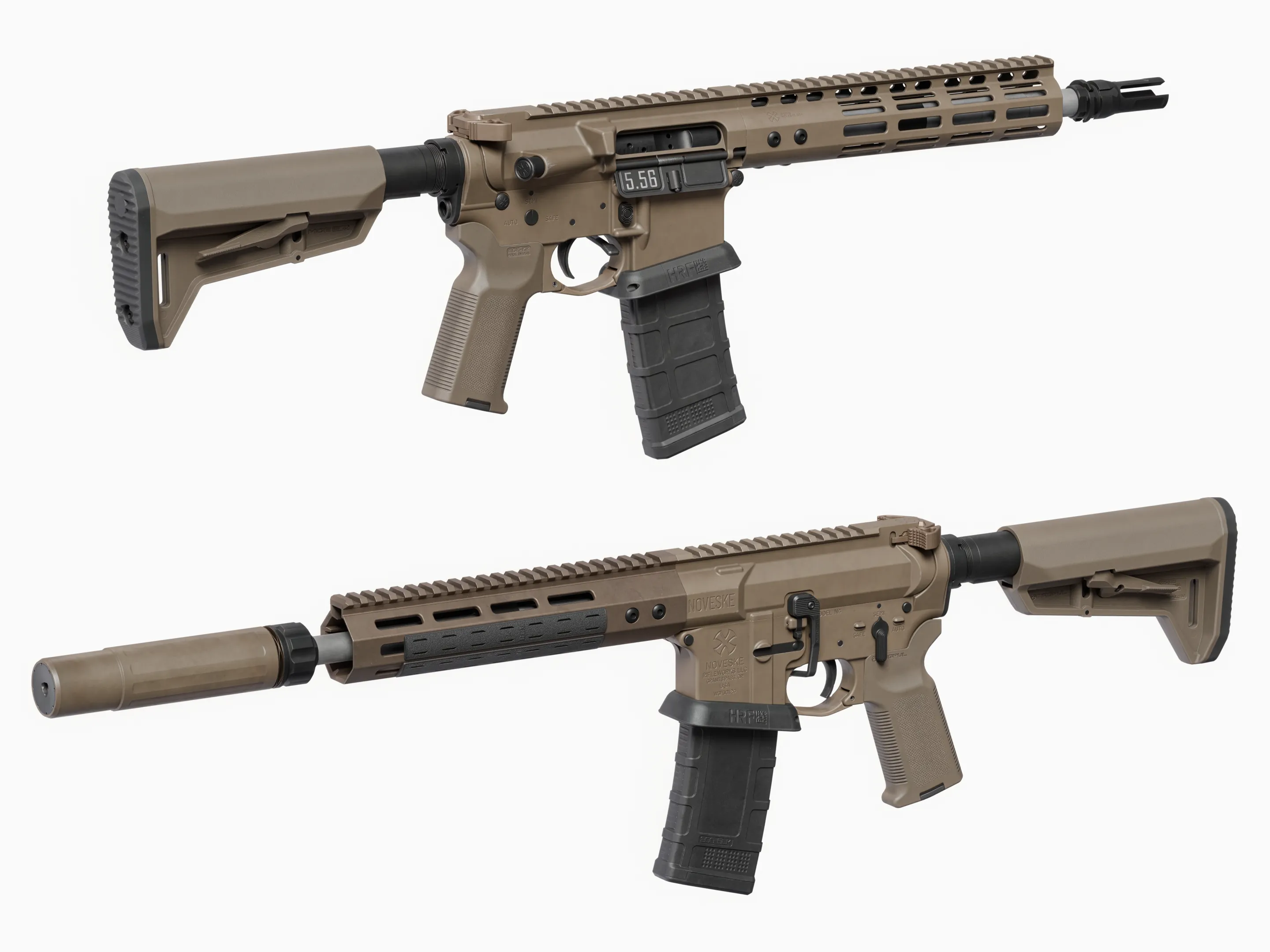 Noveske Navy Rifle Devgru N4 Low-poly 3D model
