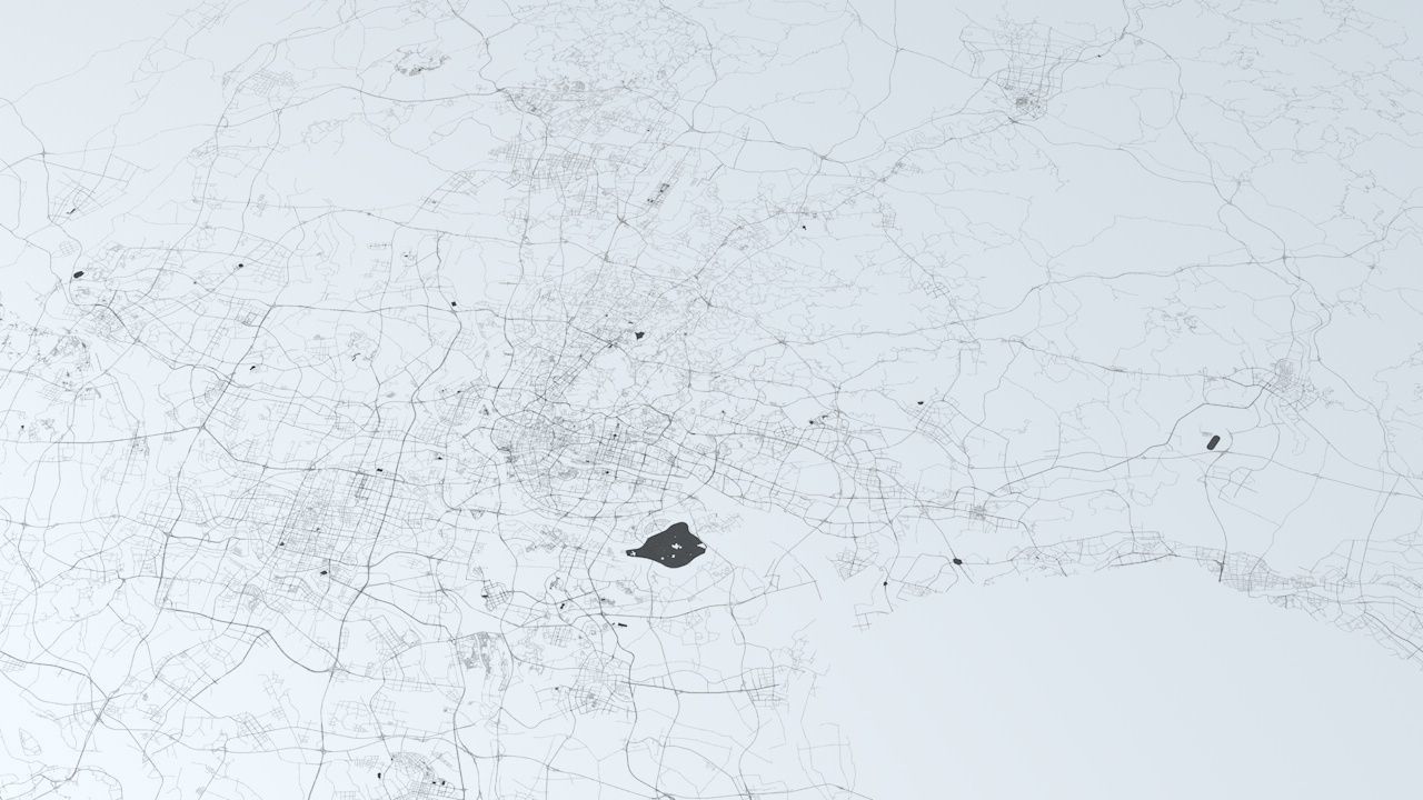 Guangzhou Road Network and Streets 3D model_4