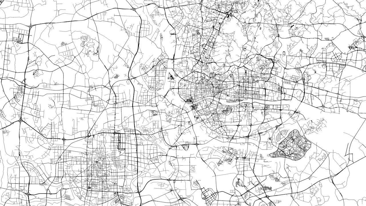 Guangzhou Road Network and Streets 3D model_9