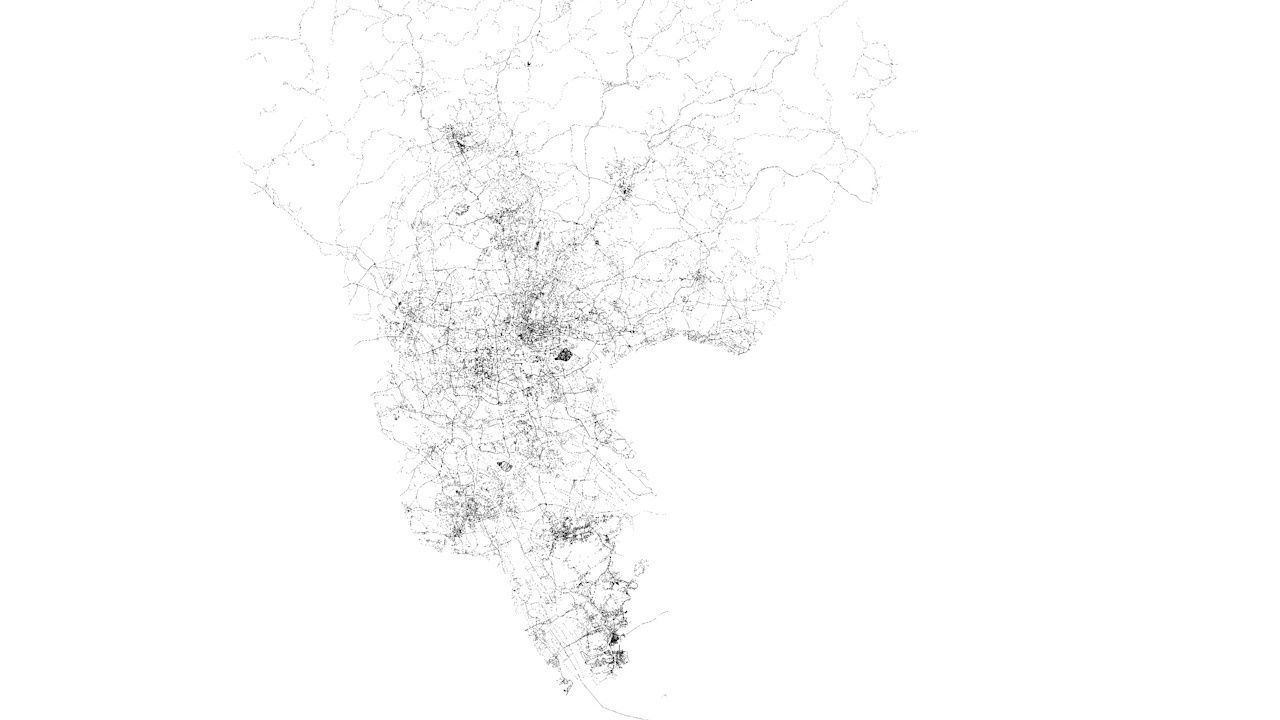 Guangzhou Road Network and Streets 3D model_11