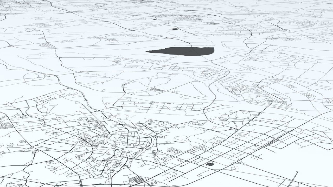 Guangzhou Road Network and Streets 3D model_6