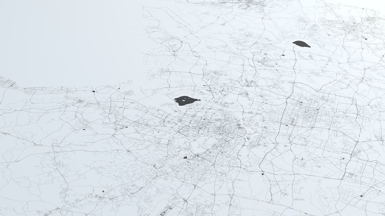 Guangzhou Road Network and Streets 3D model_2