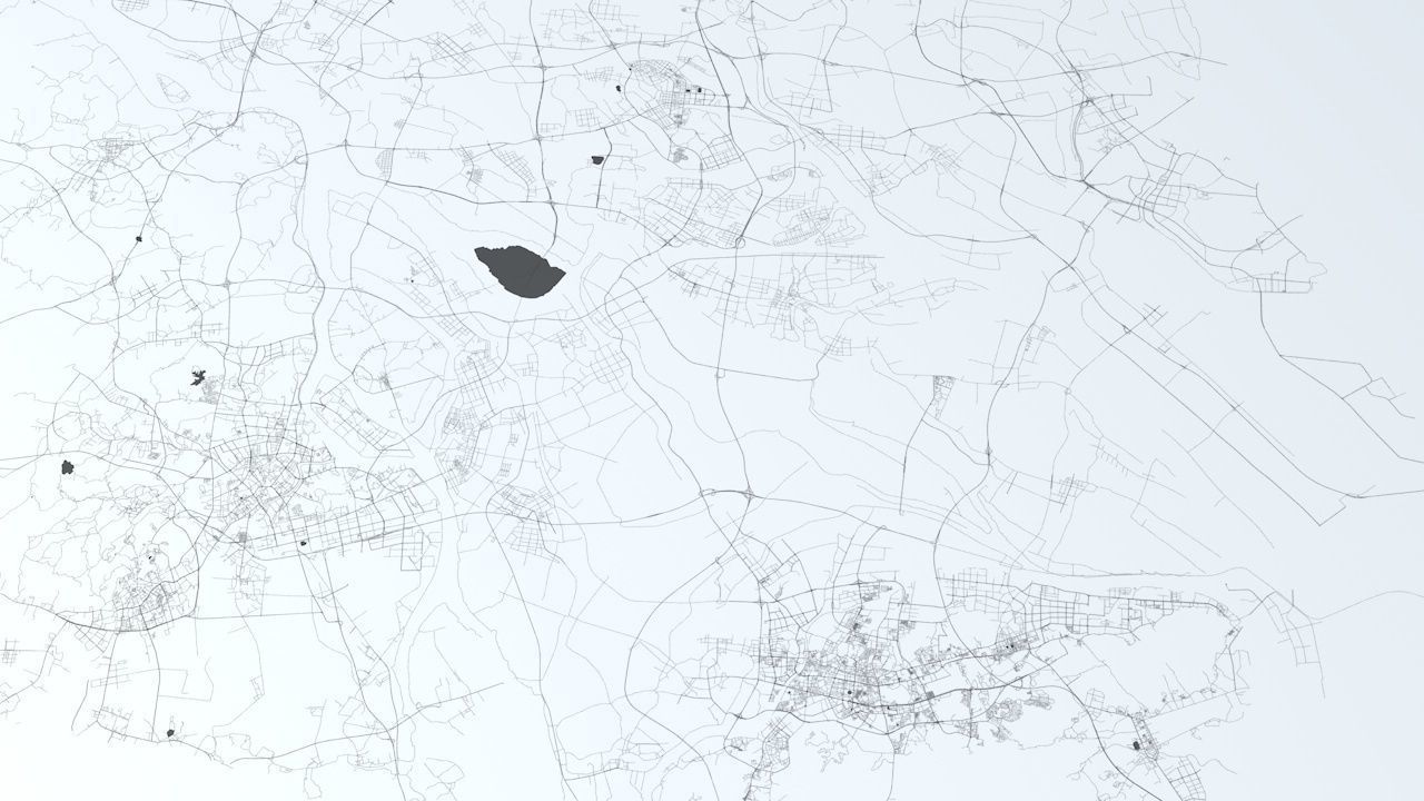 Guangzhou Road Network and Streets 3D model_5