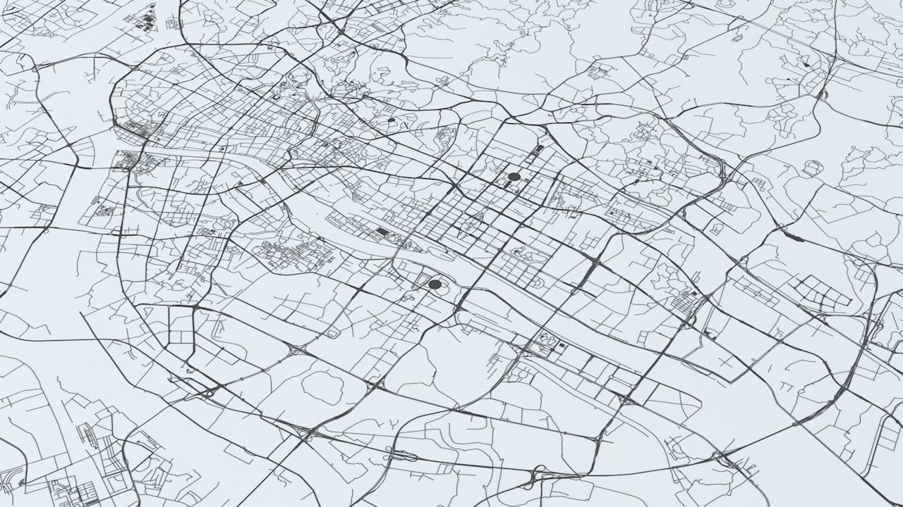 Guangzhou Road Network and Streets 3D model_3