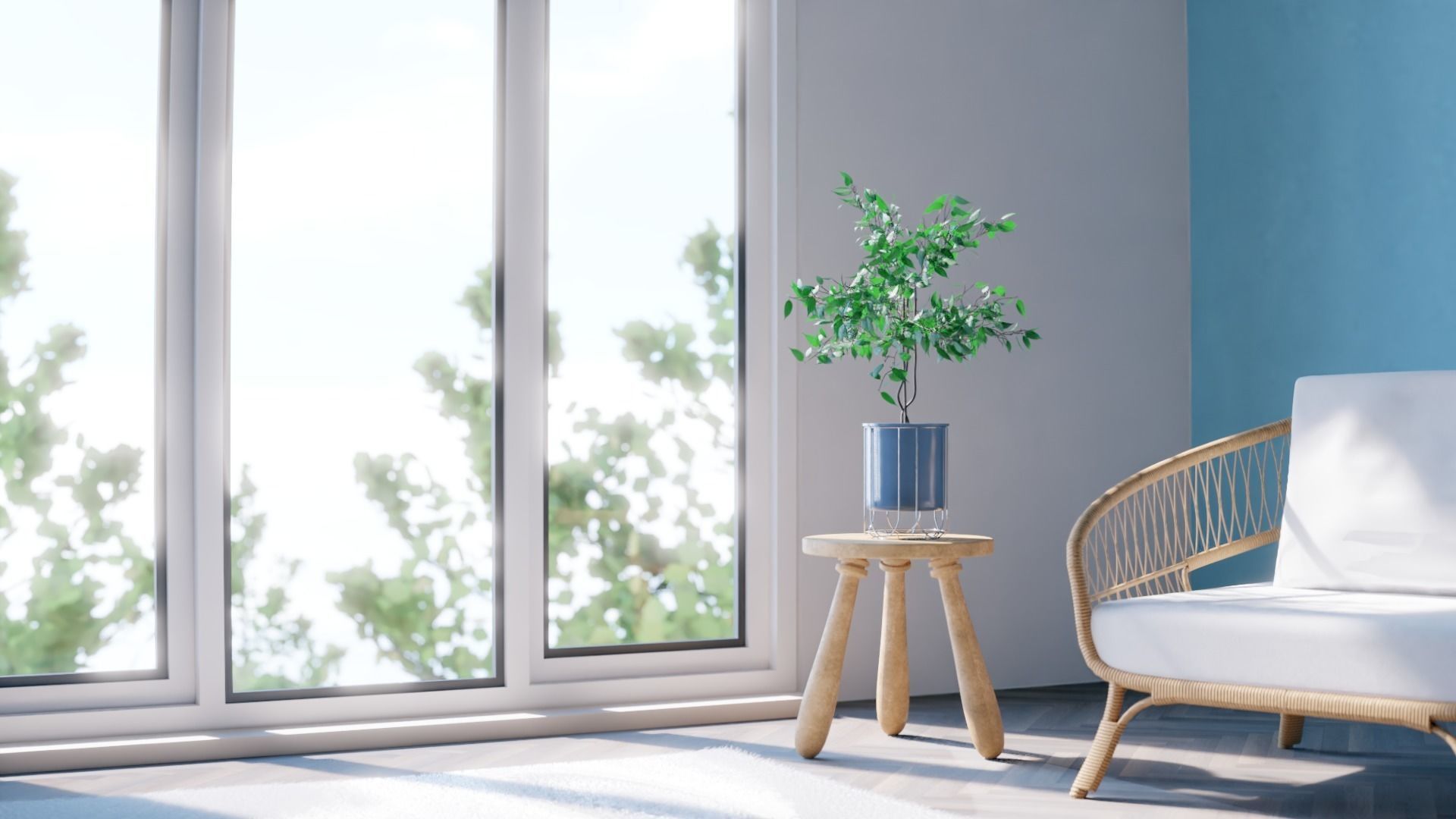 Plants Collection plant in pot Low-poly 3D model_2