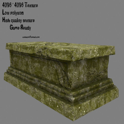 base statue 24 Low-poly 3D model