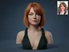 Emma Stone Bust 3D model 3D printable | CGTrader