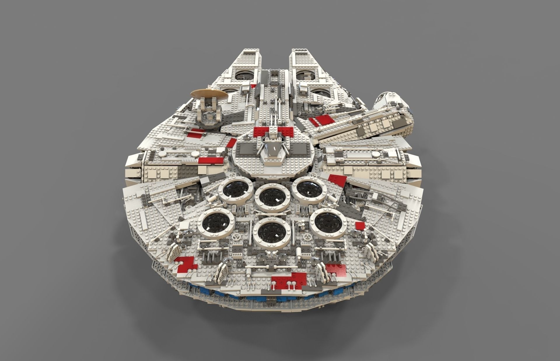 Lego spaceship 3D model_5