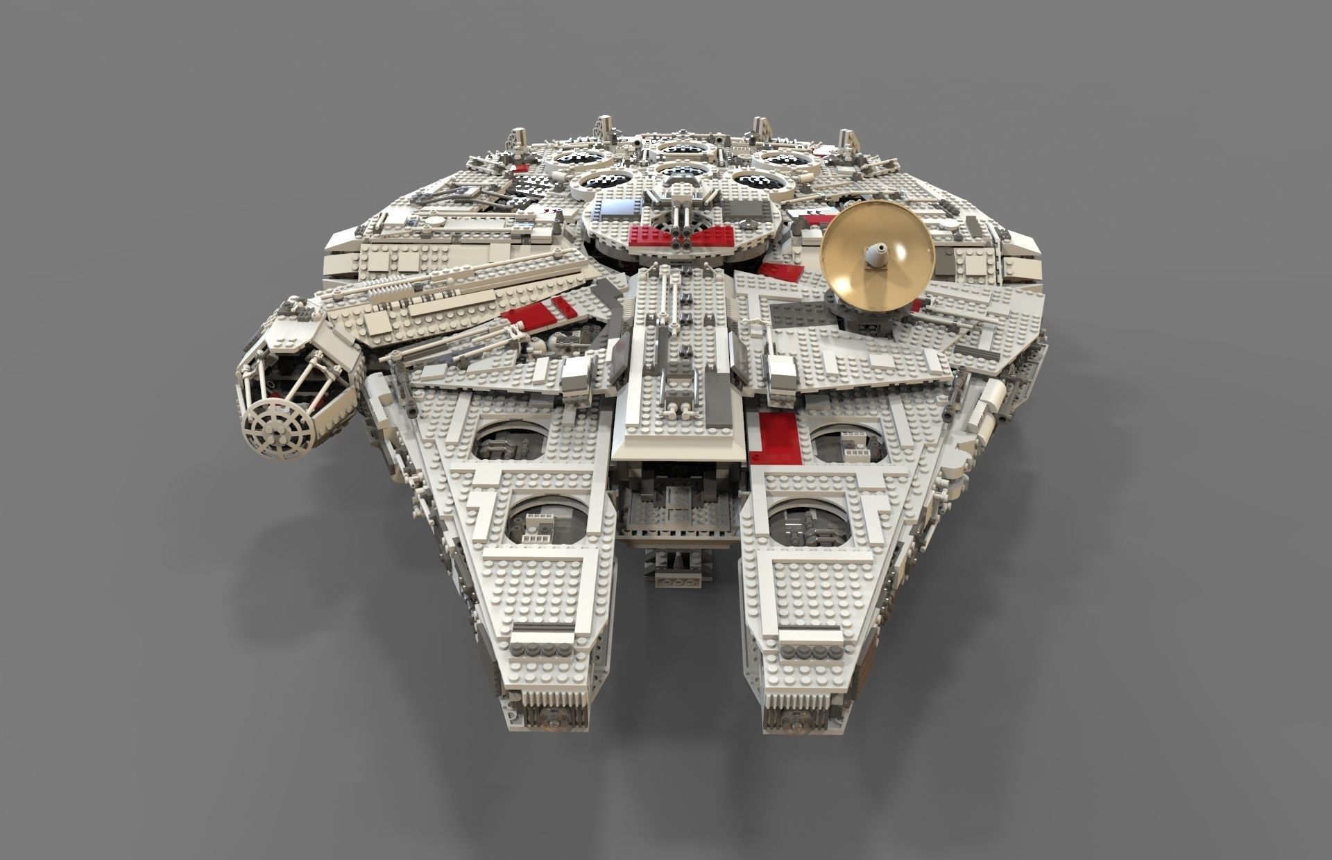 Lego spaceship 3D model_1