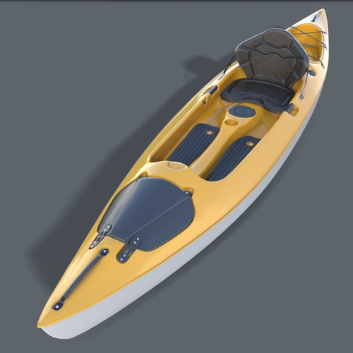 Kayak Realistic 3D model