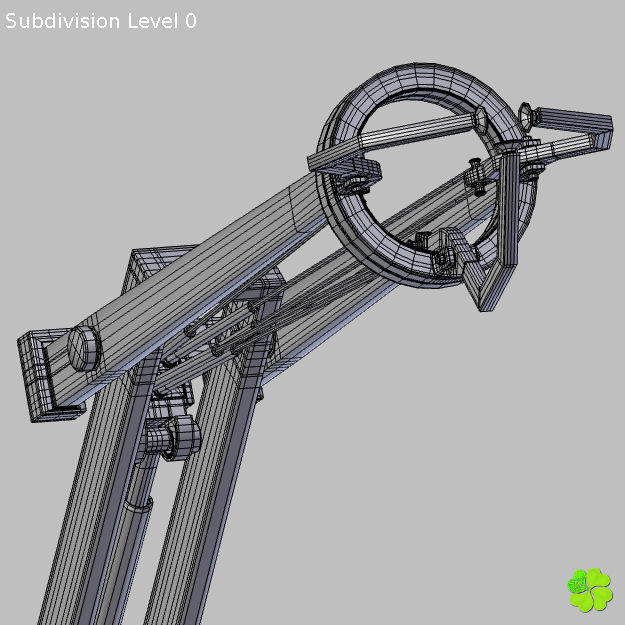 Robotic toy arm rigged low poly Low-poly 3D model_22
