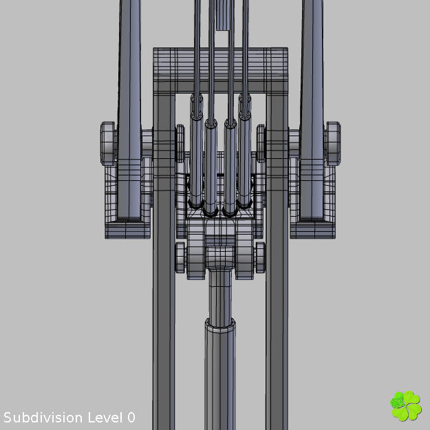 Robotic toy arm rigged low poly Low-poly 3D model_30