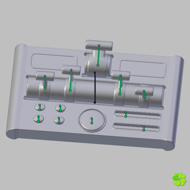 Robotic toy arm rigged low poly Low-poly 3D model_41