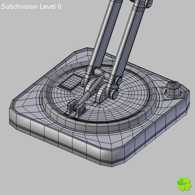 Robotic toy arm rigged low poly Low-poly 3D model_26