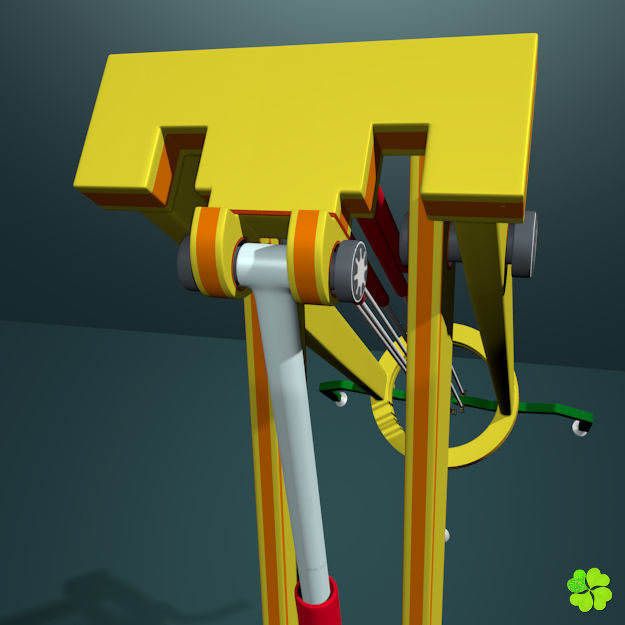 Robotic toy arm rigged low poly Low-poly 3D model_15