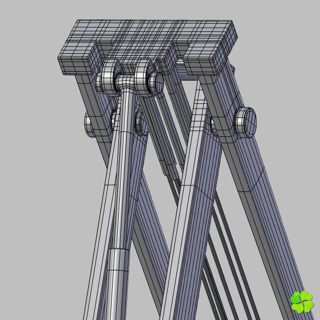 Robotic toy arm rigged low poly Low-poly 3D model_33