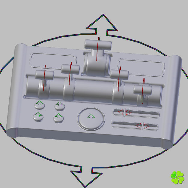 Robotic toy arm rigged low poly Low-poly 3D model_42