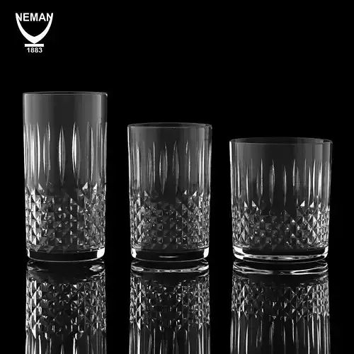 Set 5107 glass tumbler Low-poly 3D model
