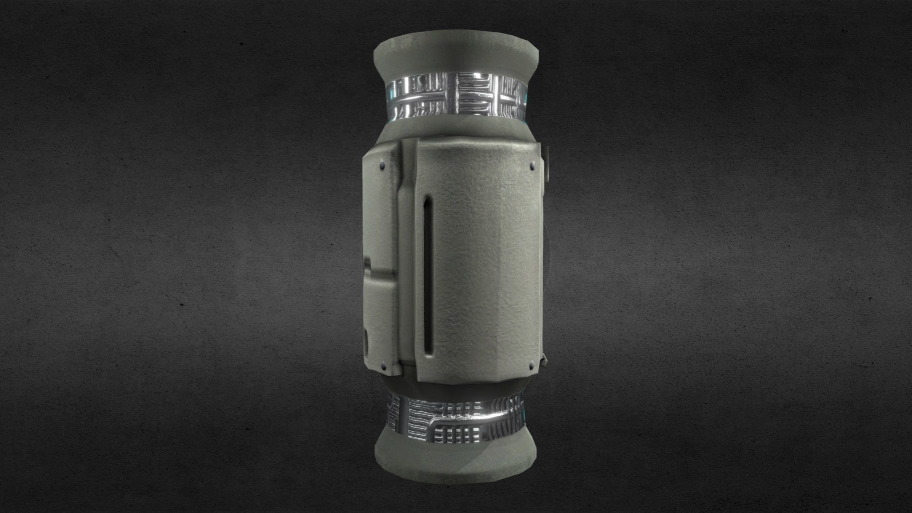 Game Ready SciFi Futuristic Computer Terminal -- Low-Poly Low-poly 3D model_6