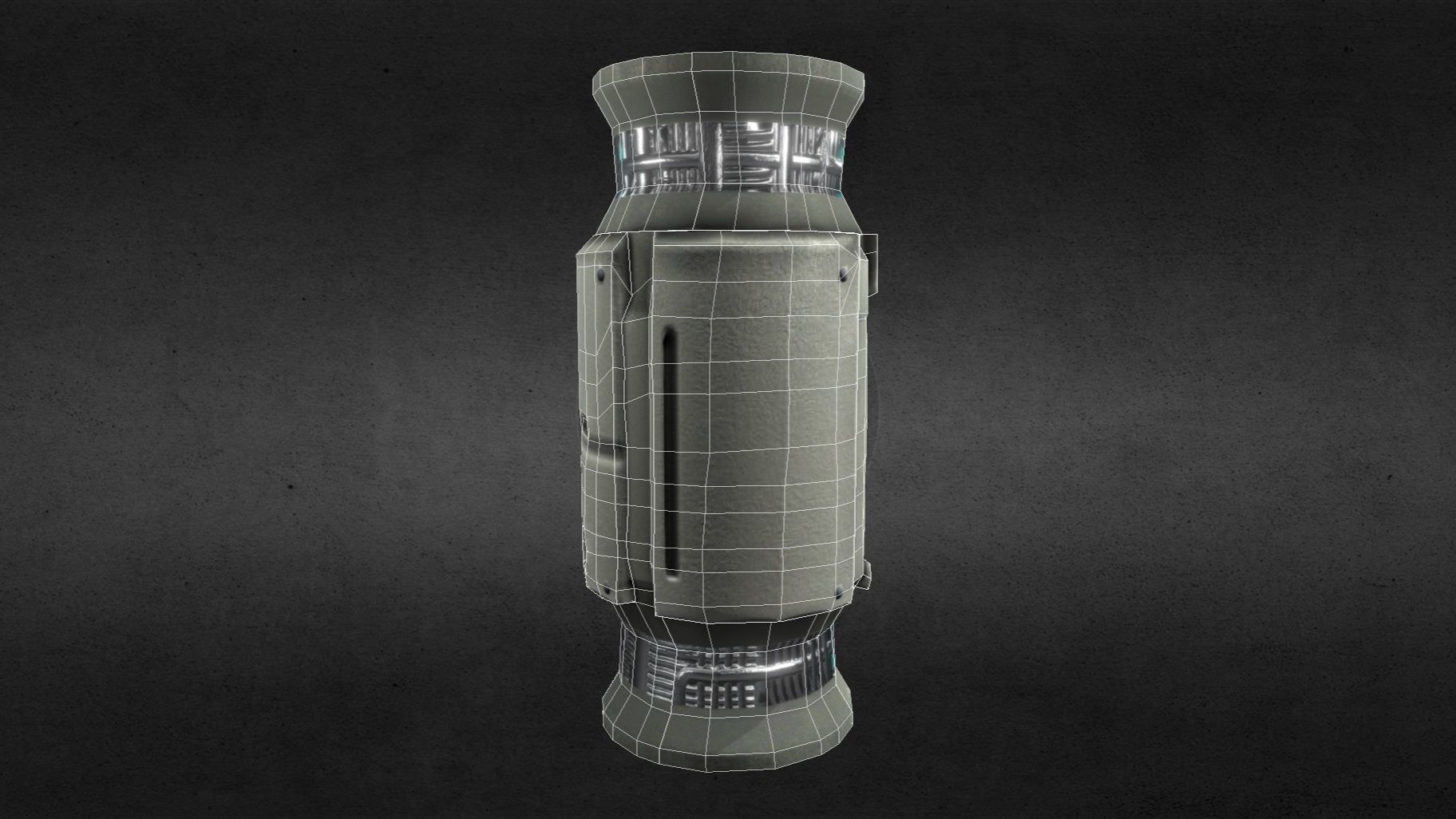 Game Ready SciFi Futuristic Computer Terminal -- Low-Poly Low-poly 3D model_7