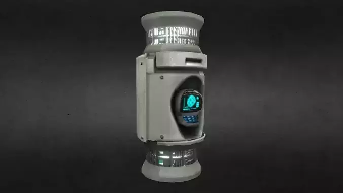 Game Ready SciFi Futuristic Computer Terminal -- Low-Poly Low-poly 3D model
