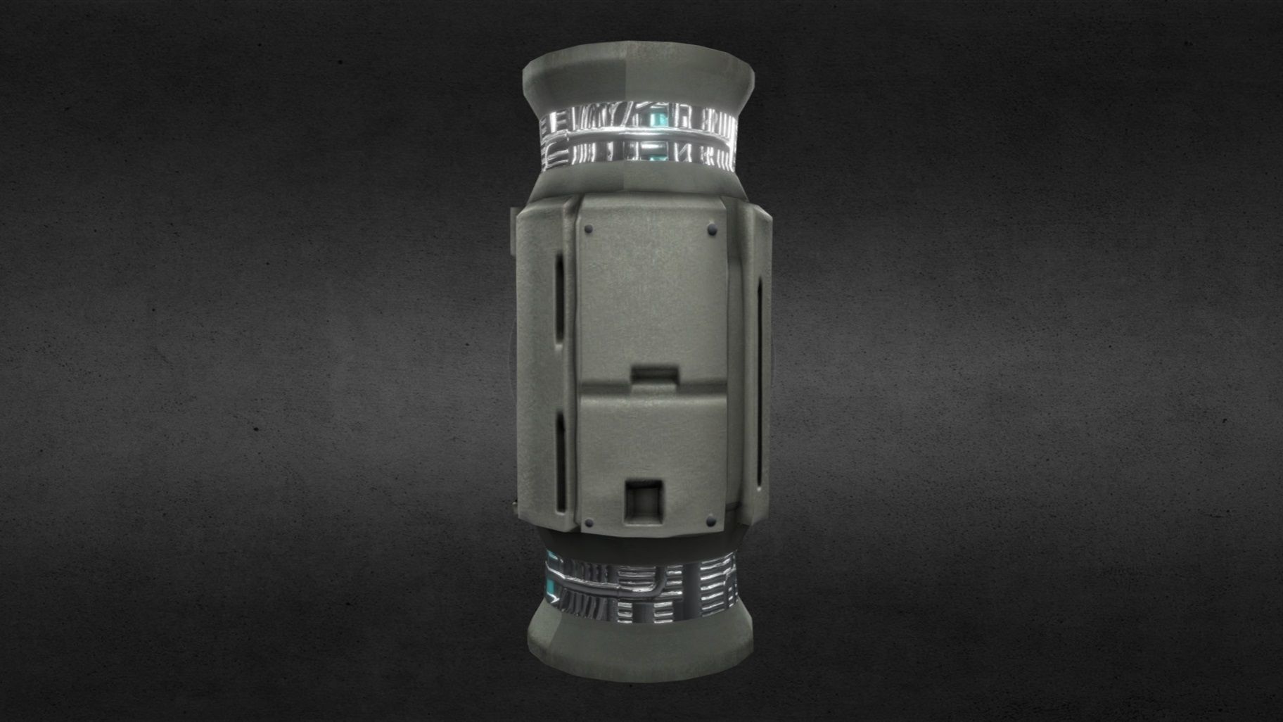 Game Ready SciFi Futuristic Computer Terminal -- Low-Poly Low-poly 3D model_3