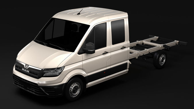 MAN TGE Chassi DoubleCab L3 2017 3D model