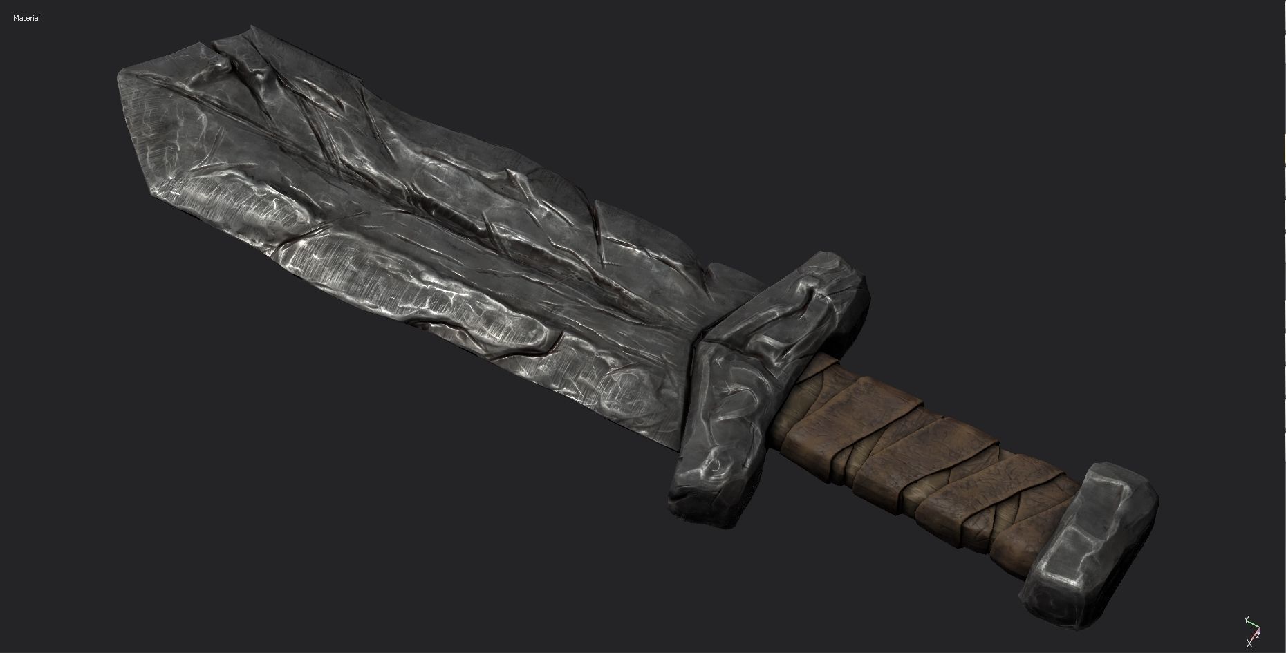 sword Low-poly 3D model_10