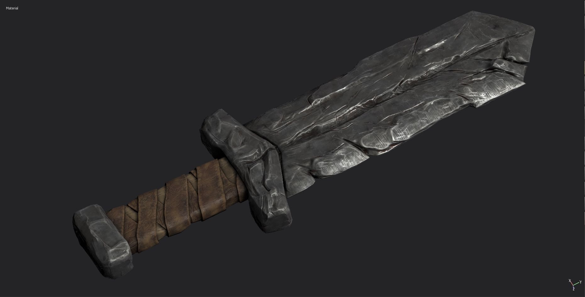 sword Low-poly 3D model_5