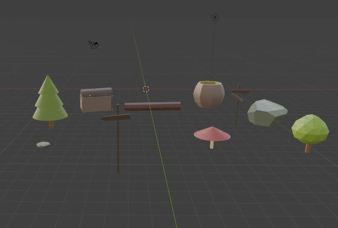 Low Poly Model Build 3D model Stylized Low Poly Fantasy Nature and Village Asset Pack VR ...