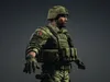3D model Stylized Military Soldier 3D Character Model VR / AR / low ...