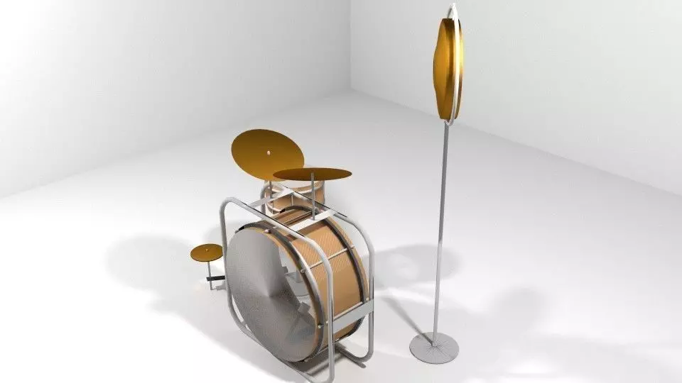 Drum Set - Classic 3D model_0