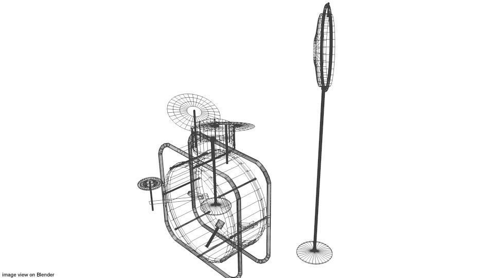 Drum Set - Classic 3D model_3