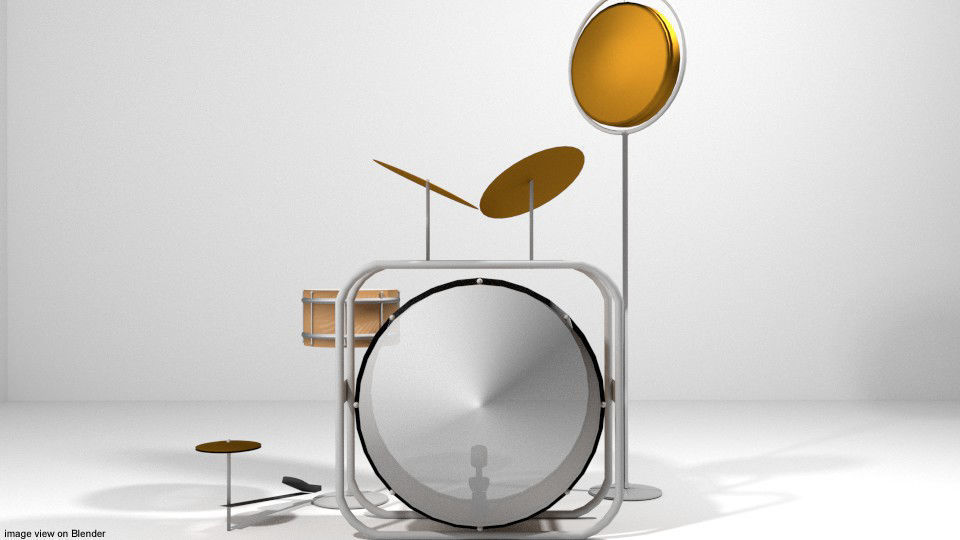 Drum Set - Classic 3D model_1