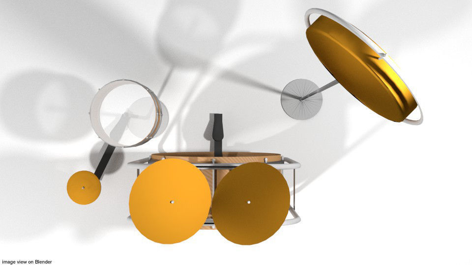 Drum Set - Classic 3D model_2