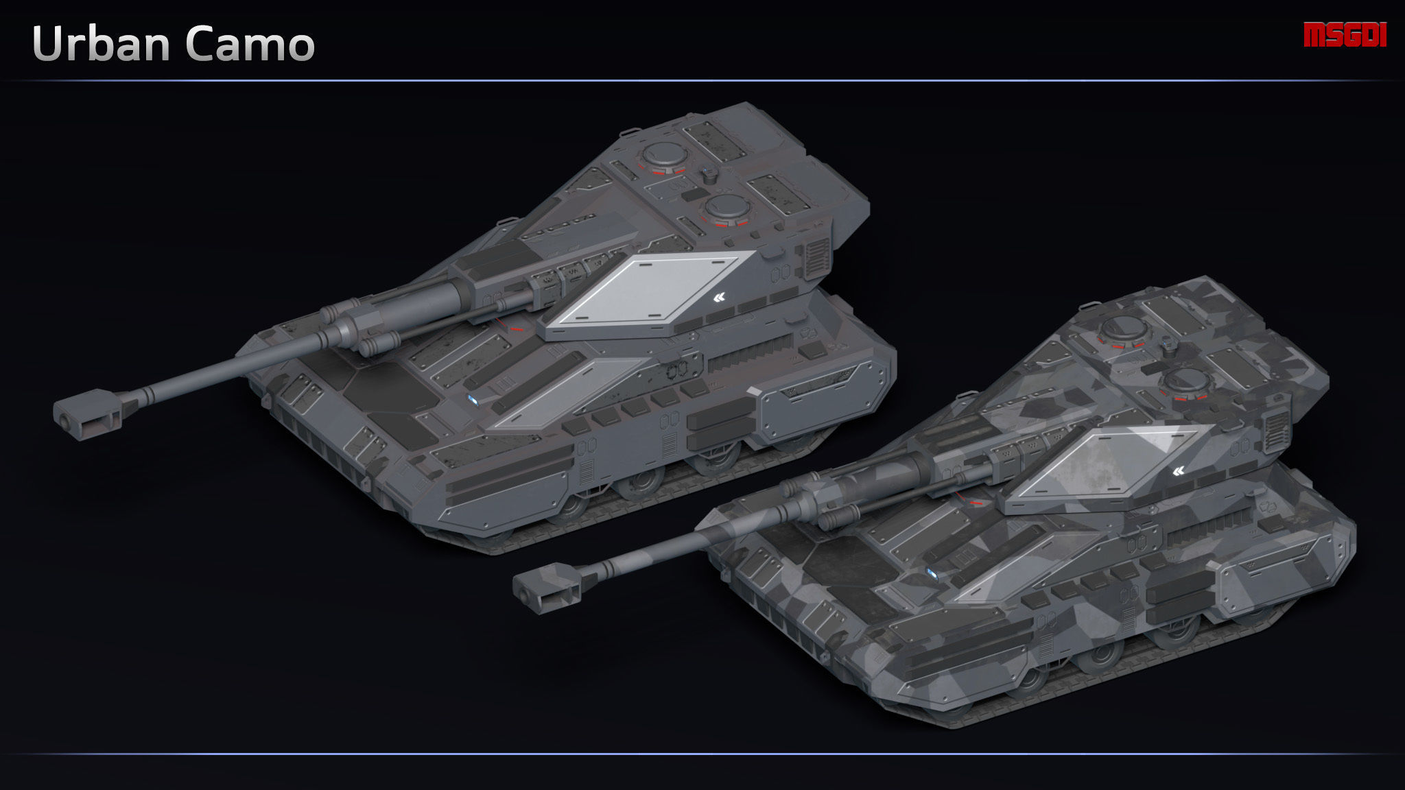 Scifi Thor Mobile Artillery Low-poly 3D model_6