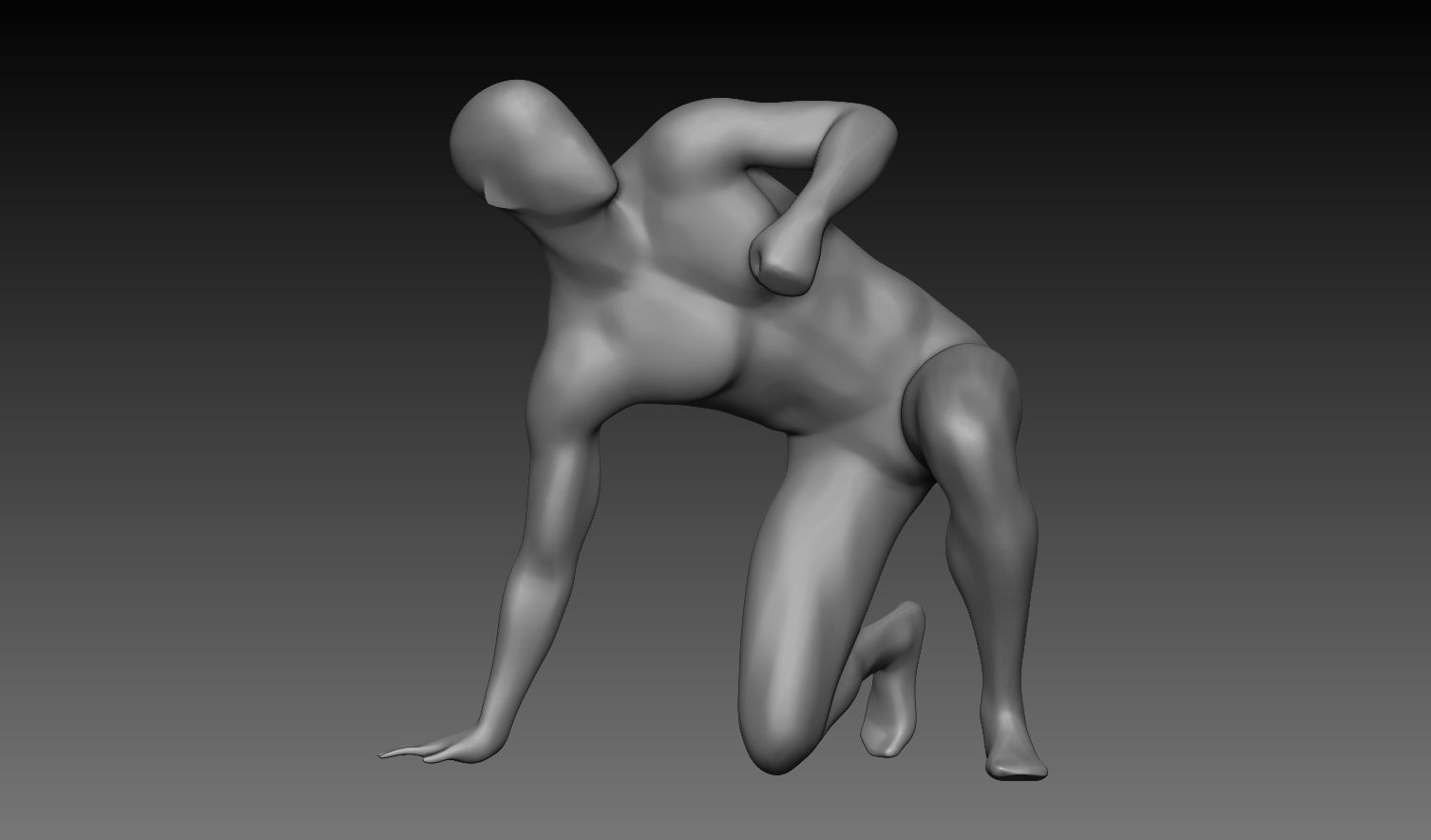 12 Figures of Men in Motion vol1 3D model_6