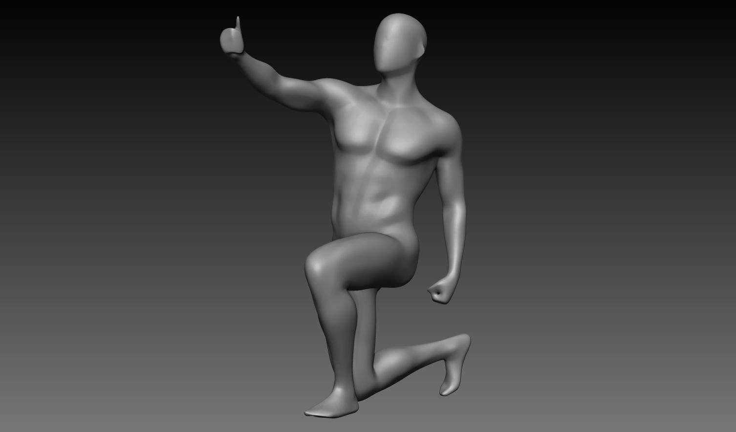 12 Figures of Men in Motion vol1 3D model_5