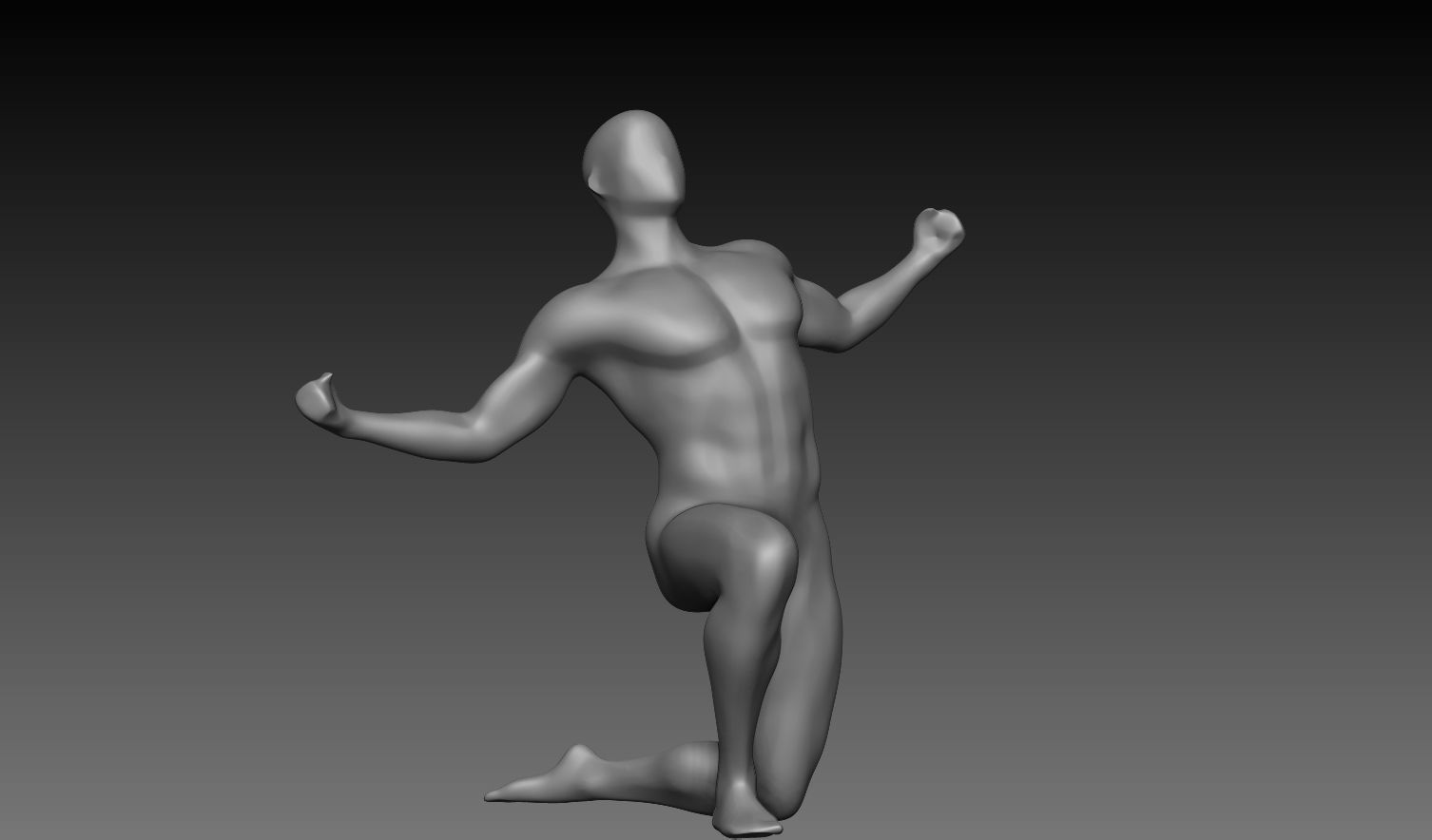 12 Figures of Men in Motion vol1 3D model_10