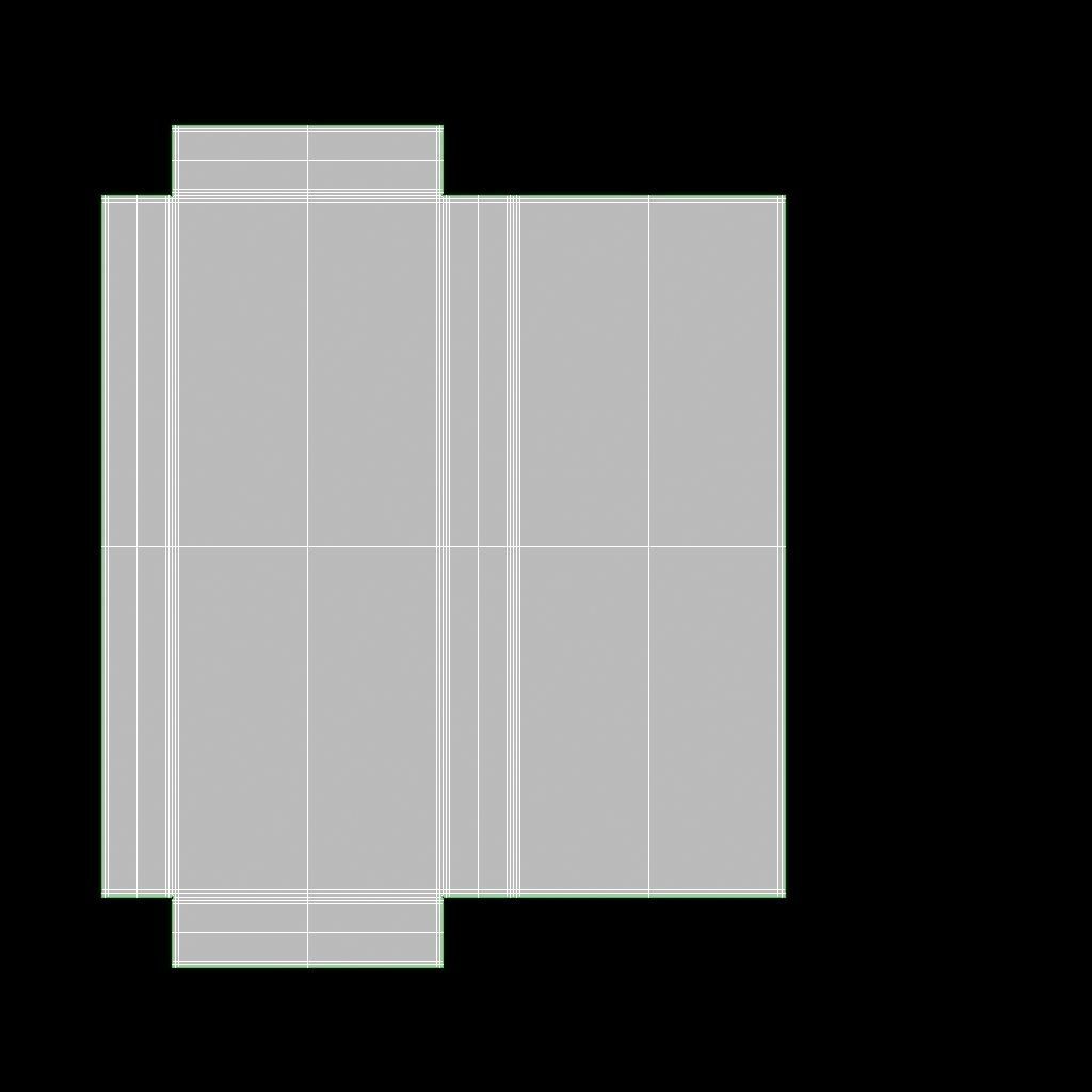 QUADRO Table lamp Low-poly 3D model_5