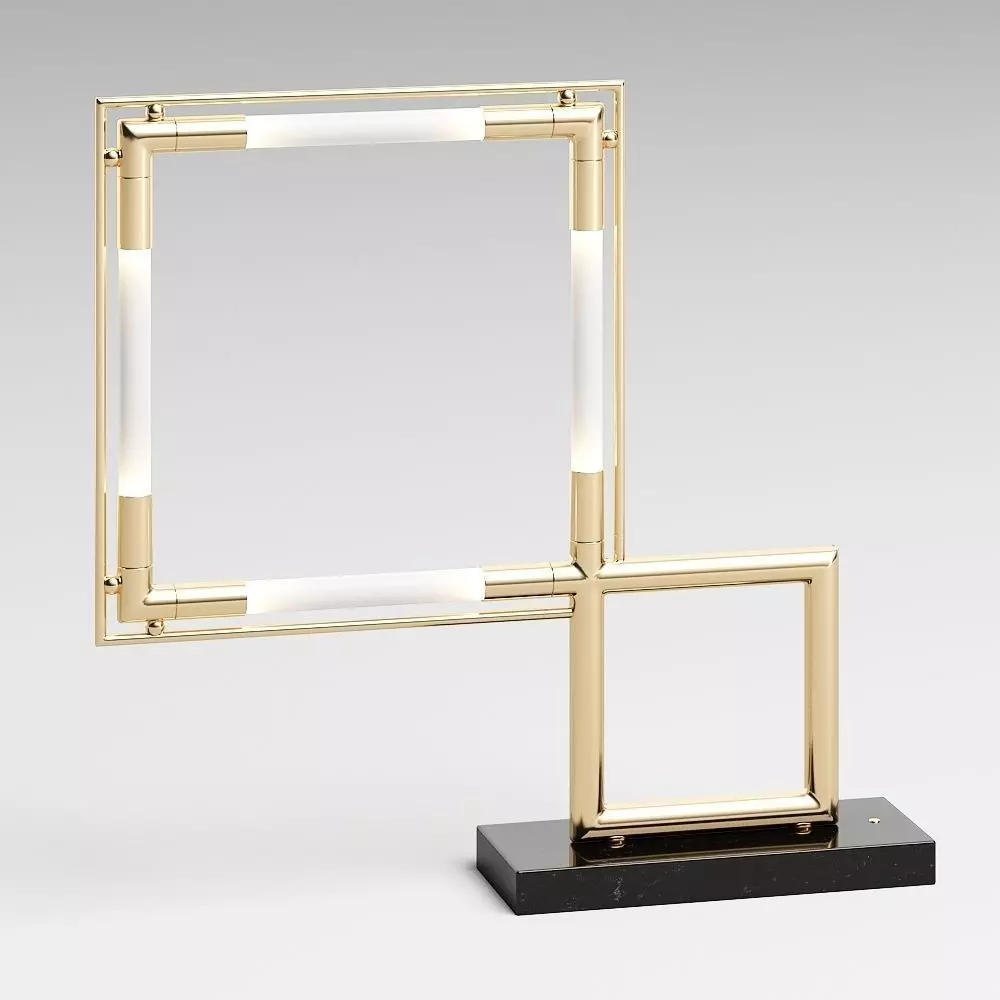 QUADRO Table lamp Low-poly 3D model_0