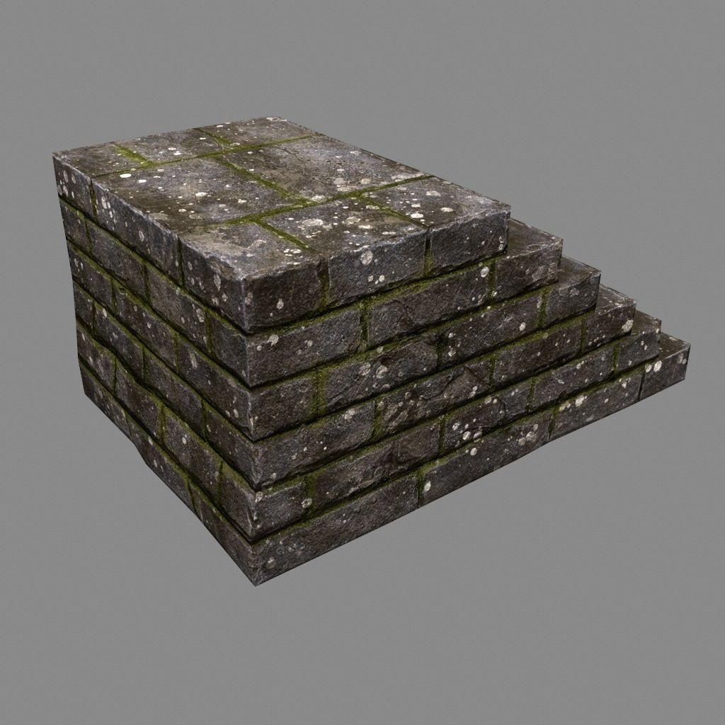 stairway 31 Low-poly 3D model_2