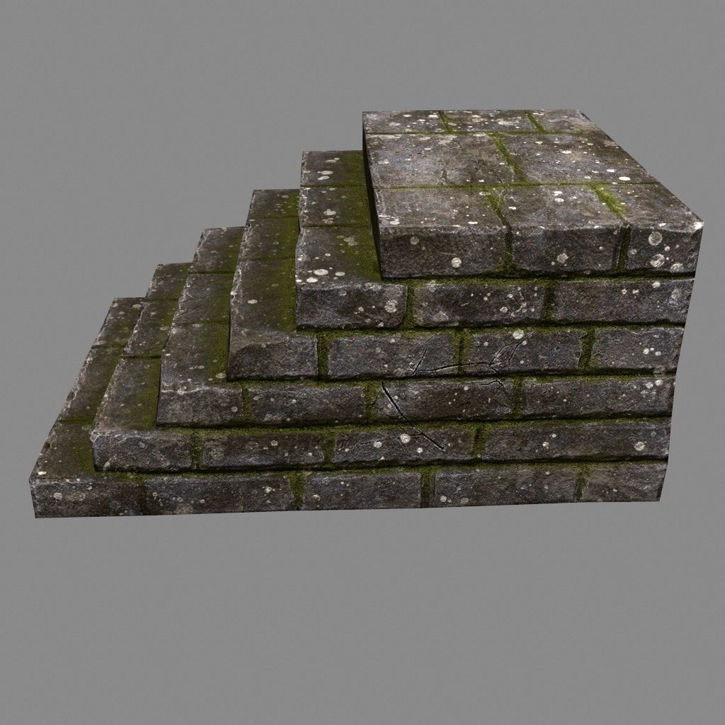 stairway 31 Low-poly 3D model_5