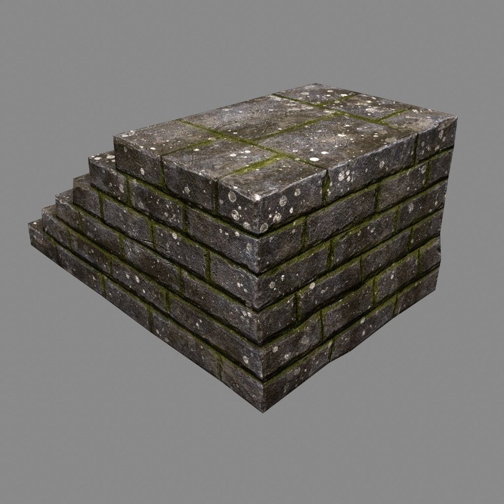 stairway 31 Low-poly 3D model_6