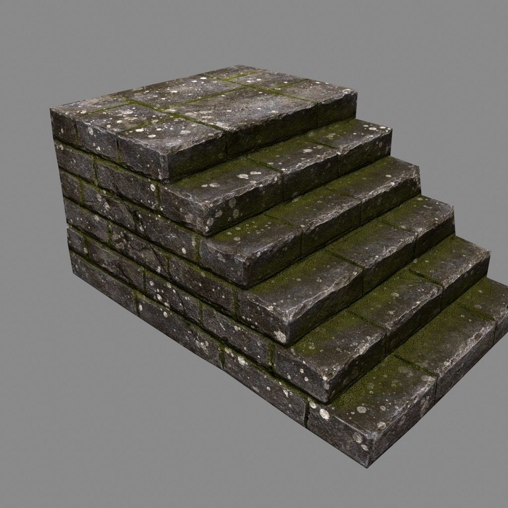 stairway 31 Low-poly 3D model_4