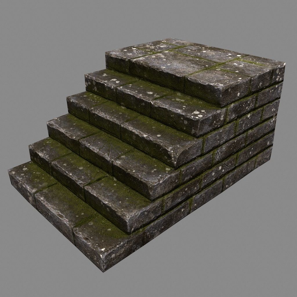 stairway 31 Low-poly 3D model_7