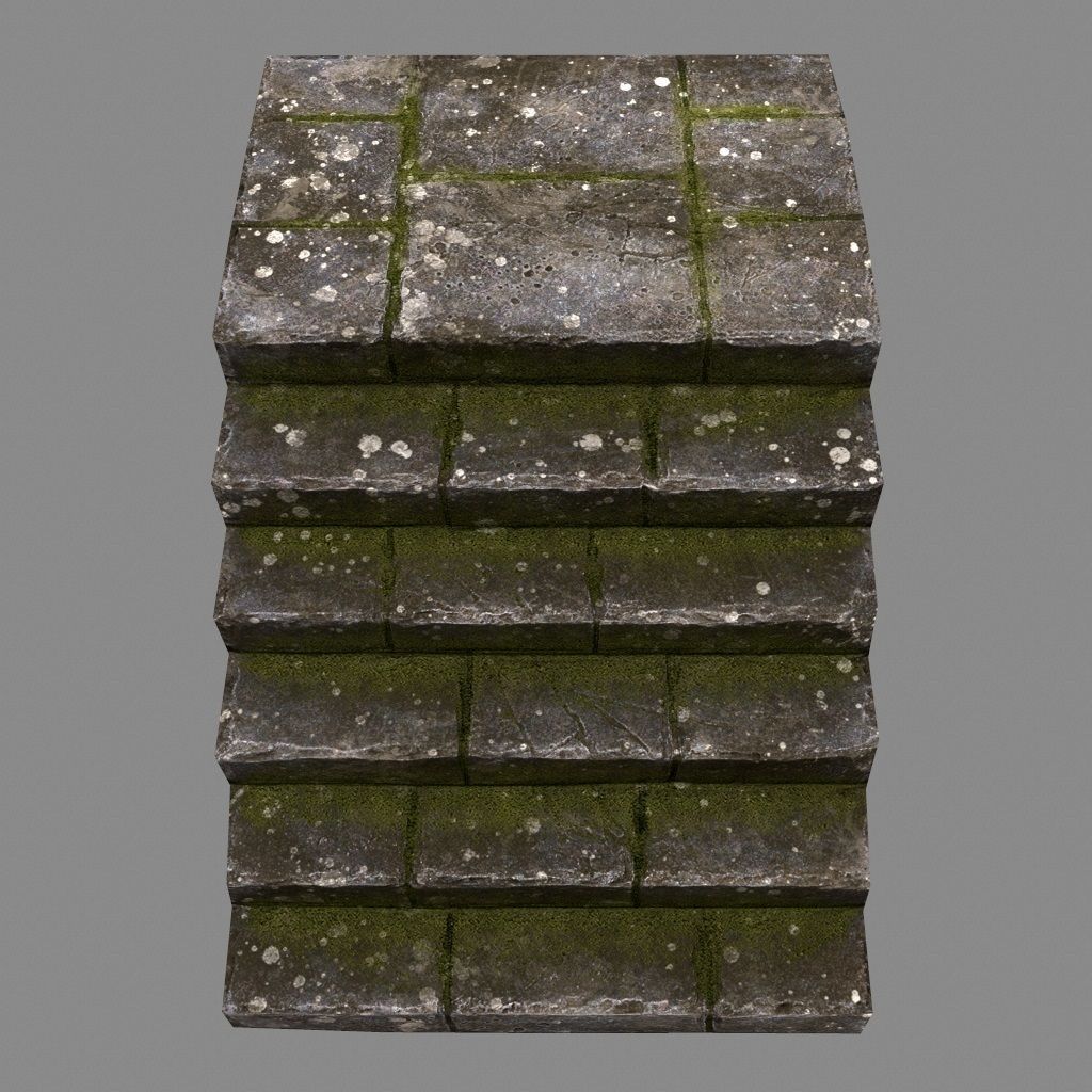 stairway 31 Low-poly 3D model_8