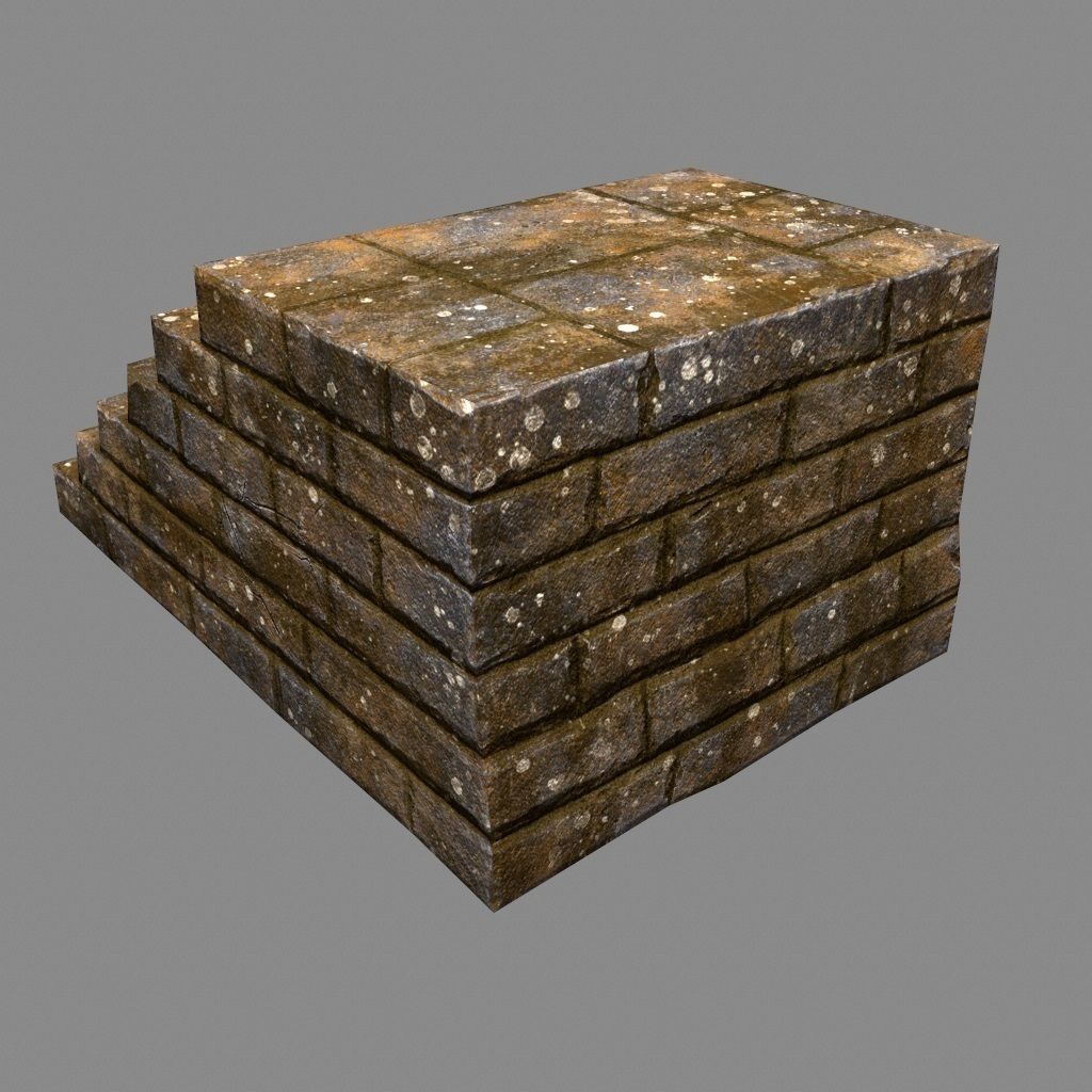 stairway 31 Low-poly 3D model_5