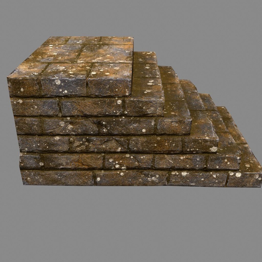 stairway 31 Low-poly 3D model_2